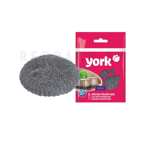 Губка для посуды стальная "МАКСИ" d=12см, 1шт/уп
