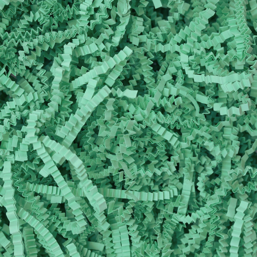 Бумажная стружка Бирюзово-зеленая, 500г, гофрированная