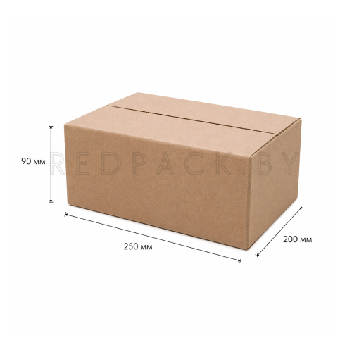 Коробка картонная 250мм*200мм*90мм