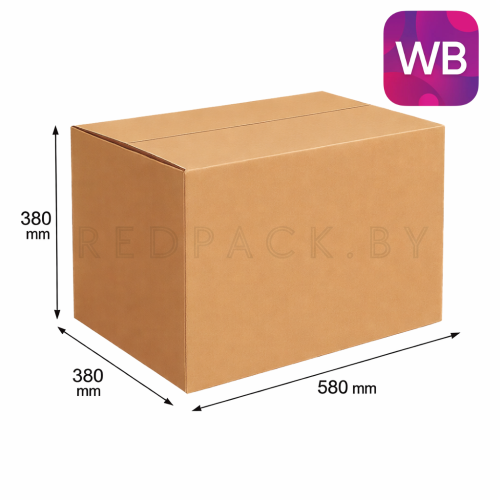 Коробка картонная 580мм*380мм*380мм (Т-23)