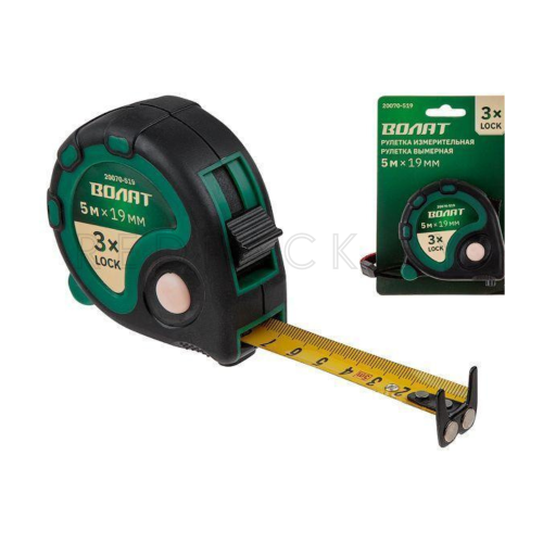 Рулетка измерительная 5м*19мм Волат