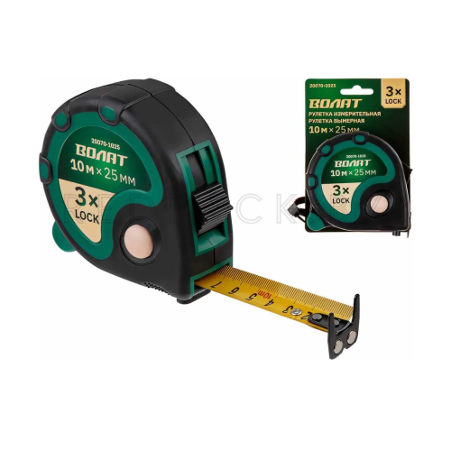 Рулетка измерительная 10м*25мм Волат