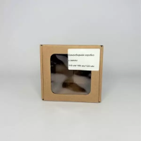 Самосборная коробка 110мм*106мм*123мм (FEFCO 0471/1) с окном