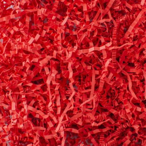 Бумажная стружка Коралловая, 500г, гофрированная