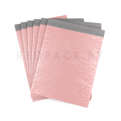 Сейф-пакет с клеевым клапаном 150*170+40мм, 60мкм, пудровый, 100шт