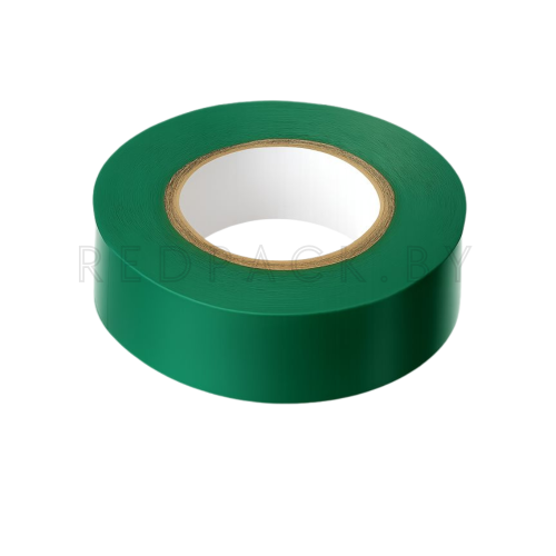 Изолента ПВХ 19мм*20м*130мкм, зеленая 