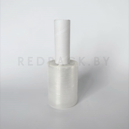 Стрейч-пленка миниролл 17мкм*125мм*0,7кг с картонной ручкой «Граната»