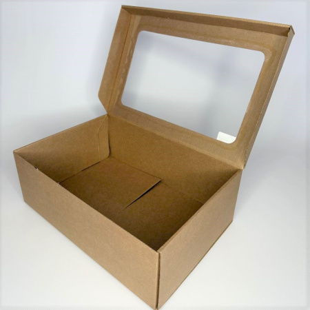 Самосборная коробка 315мм*215мм*110мм (FEFCO 0471/2) с окном