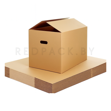 Коробка для переезда 600мм*400мм*400мм трехслойный (Т-23) с ручками