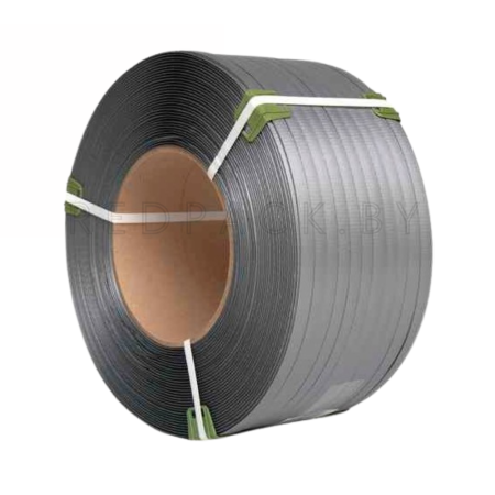 Лента полипропиленовая 8*0.45мм, 4000м, серая