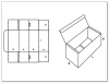 Самосборная коробка 215мм*105мм*100мм (FEFCO 0470)