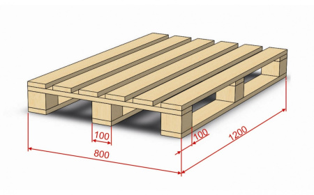 Поддон деревянный Б/У 800*1200мм